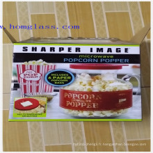 Verre borosilicaté Microwave Popcorn Popper/maïs Popper/Machine/Popcorn Popcornmaker